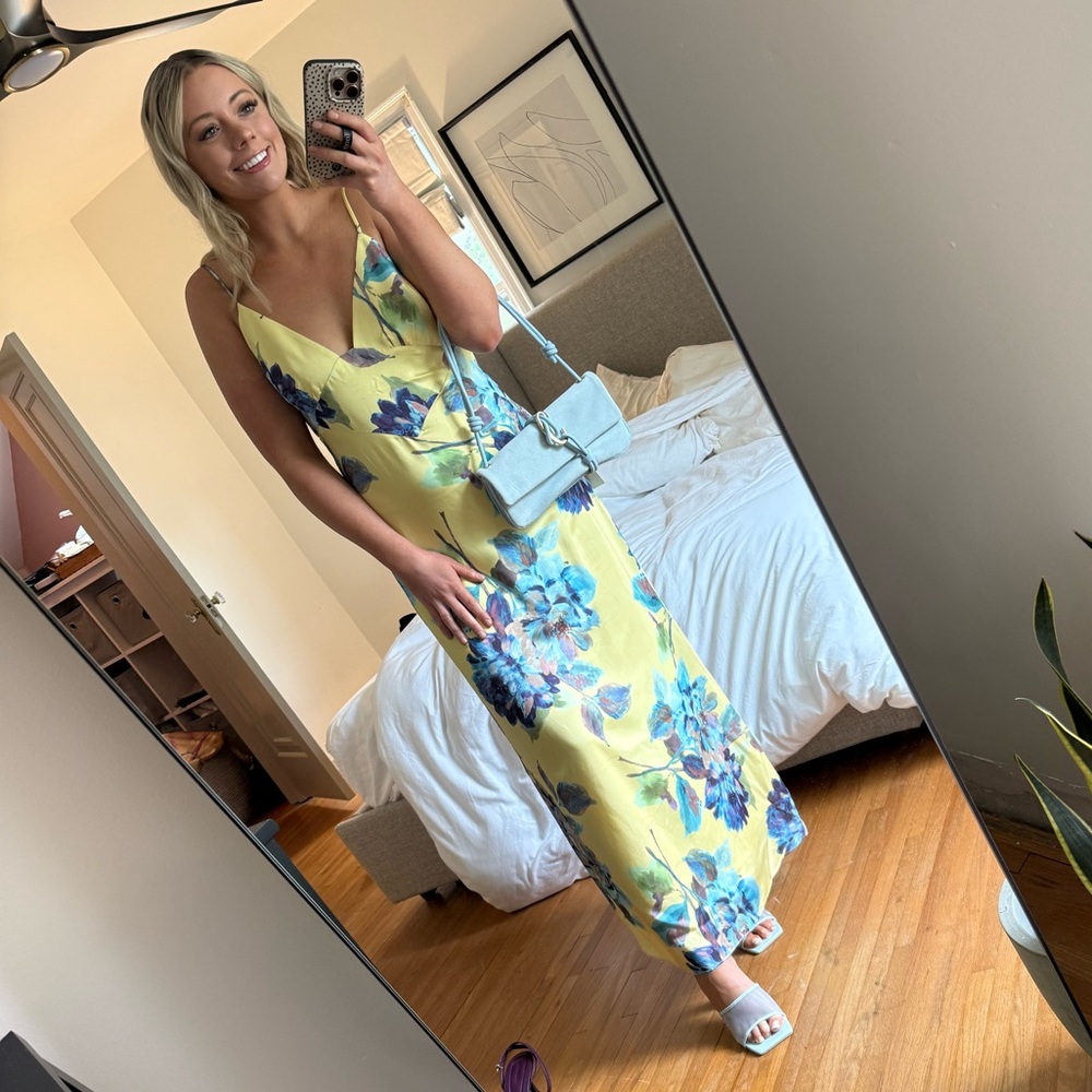 Bardot Floral Satin Dress